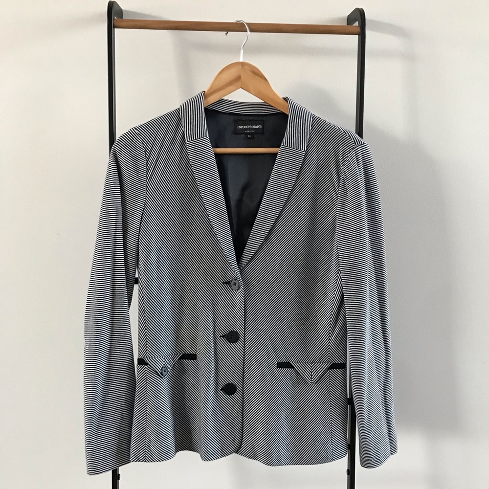 Authentic Emporio Armani knit blazer.